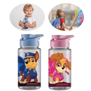 Imagem de Garrafa Infantil 500 ml Squeeze Patrulha Canina com Personagens Chase 