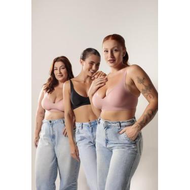 Imagem de Sutiã Comfort Slim Corte a Laser Sustentação com Bojo Removível Sem Co