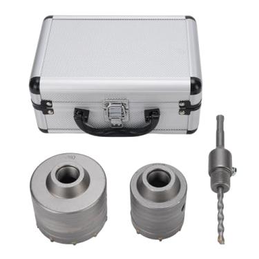 Imagem de 60 Mm, 80mm de Perfuração de Perfuração Elétrica de 80 Mm Kit Com Parede de Cimento, Tijolo Vermelho, Orifício de Remoção de Chip para Abridor de Orifício de concreto. Orifício