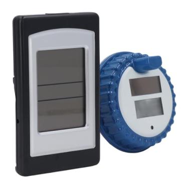 Imagem de Termômetro de Piscina à Prova D'água Movido a Energia Solar Medidor de Temperatura Flutuante Sem Fio para Lagoa de Banheira de Hidromassagem