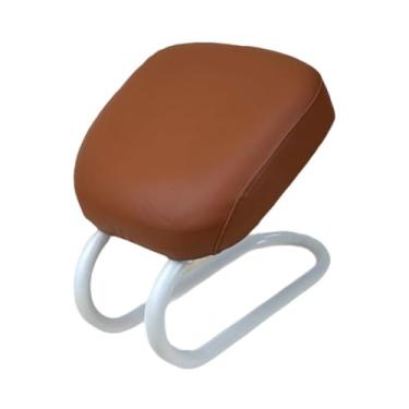 Imagem de YIJU Cadeira de fezes de meditação, mulheres confortáveis ​​para presente portátil Ergonomic estável Stool Kreol para orar de estúdio em casa, Marrom