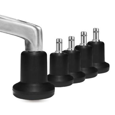 Imagem de AXL Chair Glides to Replace Casters, Office Chairs Stationery Office Replacement Chair Without Wheels and High Bell Glides - Set of 5 Pack (High)