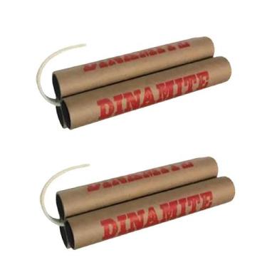 Imagem de Kit C/ 2 Dinamites Bomba Militar 3PÇS E Pavio Decorativo - CM Presente