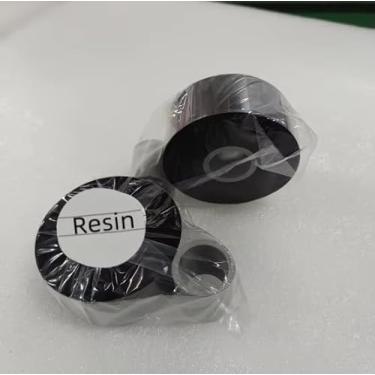 Imagem de Impressoras de código de barras da marca Foil TTO 34 mm x 650 m, fita de resina térmica, impressão de borda premium, códigos de barras para máquina de escrever