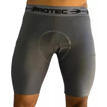 Imagem de Bermuda Térmica Masculina Cilcista Segunda Pele Compressão Para Prátic