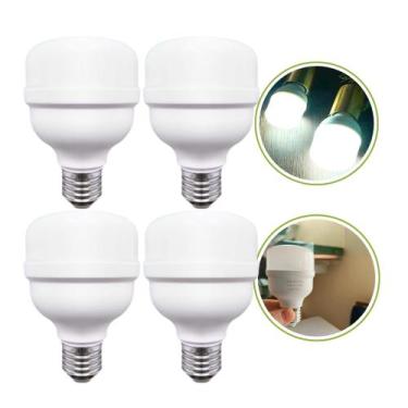 Imagem de Kit 4 Lâmpada Super LED Ultra Bulbo Alto Brilho 20W 1600 Lumens Branco
