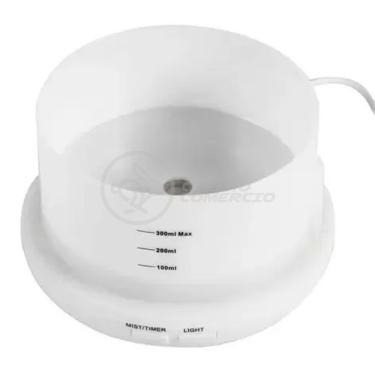Imagem de Aromatizador Umidificador Difusor Eletrônico Ambiente Desing Minimalista Luz De Led Rgb 300Ml
