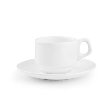 Imagem de Conjunto De Xícaras Para Chá Com Pires Em Porcelana Pró Com 12 Peças 200ml Oxford