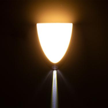 Imagem de Arandela De Led Taschibra Face Ip65 Facho 24w Preta Bivolt 2700k Luz Quente