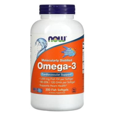 Imagem de Omega-3 1000mg 200 Softgels - Now foods