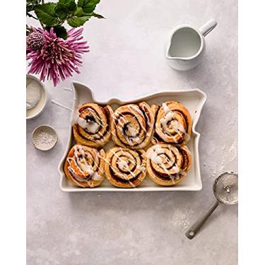 Imagem de FIFTY UNITED PLATES Assadeira em forma de Oregon, travessa de servir ou bandeja decorativa, charmosa, porcelana, forno, micro-ondas e lava-louças