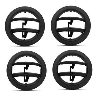 Imagem de Difusor De Ar Central Lateral Logan Sandero Duster Preto Kit - AutoPla