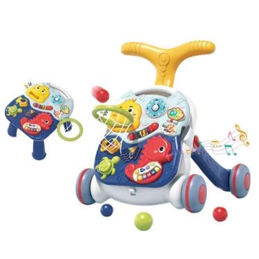 Imagem de Andador Infantil Fundo Do Mar Bebê Azul - Zippy Toys