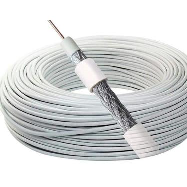 Imagem de Rolo 25m Cabo de Antena de TV RG59 Coaxial 67% Malha Pró - Infinity