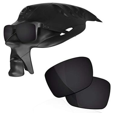 Imagem de RockShell Lentes polarizadas de substituição para óculos de sol Oakley Holbrook Metal OO4123 - Preto