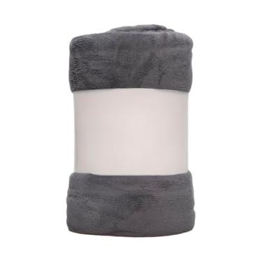 Imagem de Cobertor Manta Casal Microfibra Ultra Macia 2,00x1,80m Coberta Antialérgica Soft Confort(Cinza,Kit 4 Unidades)