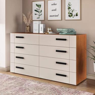 Imagem de Cômoda Organizadora 150cm com 8 Gavetas 240838 Linha Lisboa Politorno 