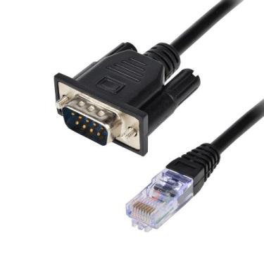 Imagem de Cabo Serial Lan Rj45 Ethernet x RS232 Db9 (1metro) - WorldView