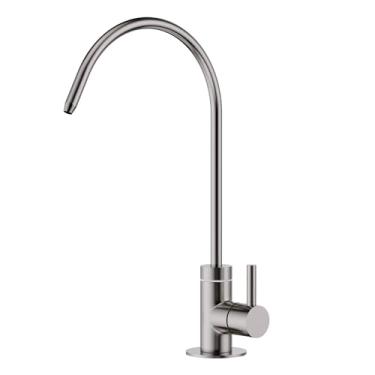 Imagem de GIMILI Torneira de água potável para pia de cozinha, torneira de filtro de água de cozinha de aço inoxidável para osmose reversa ou sistema de filtragem de água, torneira RO sem lacuna de ar