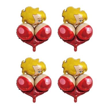 Imagem de CJKDXDH 4 Peças De Balões Eróticos Para Despedida Solteira Com Seios Grandes, Pegadinha Engraçada, Chá Panela, Aniversário, Meninos E Meninas, Decoração Festa