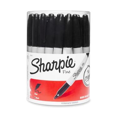 Imagem de Sharpie Marcador permanente de ponta fina 35010, preto, 36 unidades