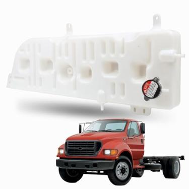 Imagem de F81Z-8A080-AA Tanque de Reservatório de Refrigeração de Transbordamento do Radiador Apto para Caminhão Ford F650 F750 2000-2003 para Ford F12000 F14000 F16000 1998-2005, Substituição da Garrafa de