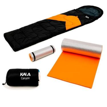 Imagem de Kit Saco de Dormir Canyon 5 C a 12 C com Isolante Térmico para Camping