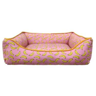 Imagem de Cama caminha com ziper pequena para pet de pequeno porte - cachorros e gatos - Pet(Banana)