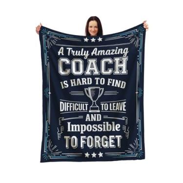 Imagem de Um cobertor de treinador verdadeiramente incrível - arremesso inspirador com troféu e citação de agradecimento para treinadores esportivos mentores treinadores no aniversário de aposentadoria ou