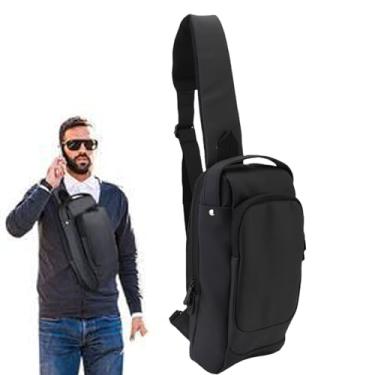 Imagem de GOWENIC Saco de Crossbody Sling Crossbody Portátil para Deck Steam OLED para Rog Ally X para Legion Go S para 2 para OLED Console, baú de Viagem Carga da Bolsa de Jogos, Eva Hard Shell,