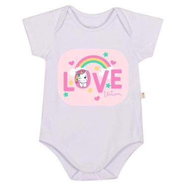 Imagem de Body Recém-nascido Roupa Macacão Infantil Bebês Unicórnio - Bellvi, M,