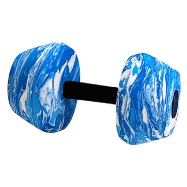 Imagem de oshhni Halteres para exercícios aquáticos, equipamentos de ginástica aquática para homens e mulheres, ginástica em piscina, halteres com pesos de piscina, Branco Azul