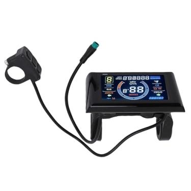 Imagem de RiToEasysports Medidor de Exibição de Bicicleta Elétrica, Medidor de Exibição LCD Painel de Controle de Velocidade ABS Vibrante Com 5 Núcleo Conector para Scooter Elétrico