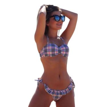 Imagem de Biquíni Meia Taça, Alça Removível e Calcinha Fio Dental