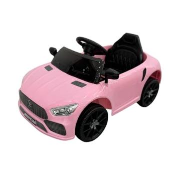 Imagem de Bang Toys - Carrinho Elétrico Infantil Striker X9 12V - com Luzes de LED, Sons, Entrada USB/MP3, Controle Remoto - Suporta até 30kg - Cor Rosa