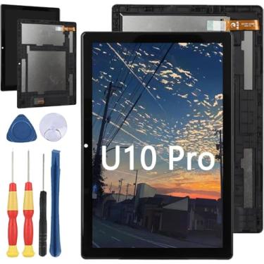 Imagem de Yuxyiony Nova tela de substituição para tela LCD DOOGEE U10 Pro e acessórios de ferramenta de substituição (com a moldura)