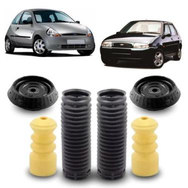 Imagem de Kit Coxim Batente Amortecedor Traseiro Fiesta 96/02 Ka 97/13 - Solupe 