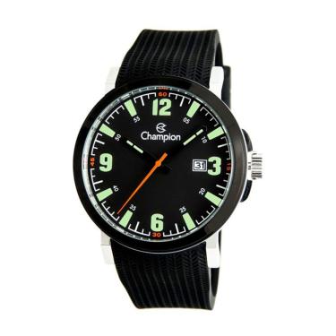 Imagem de Relógio CHAMPION masculino analógico preto prata CA31711P