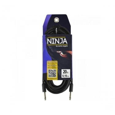 Imagem de Cabo Para Guitarra 6,10m Ninja Preto Santo Angelo