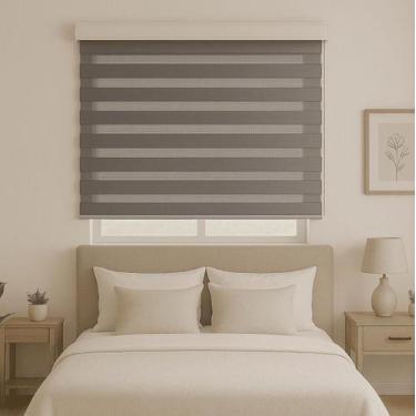 Imagem de Persiana Double Vision Sunny 120larg x 160alt (com bandô) - Top Flex, 