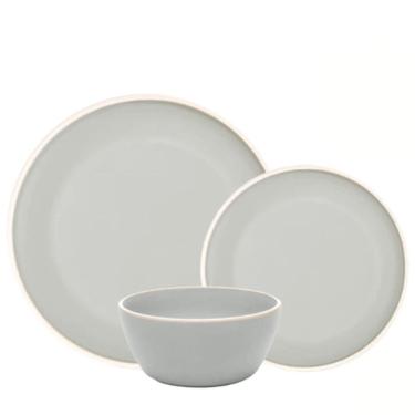 Imagem de Prato Raso, Sobremesa e Bowl Melamina Cinza 18un Class Wolff