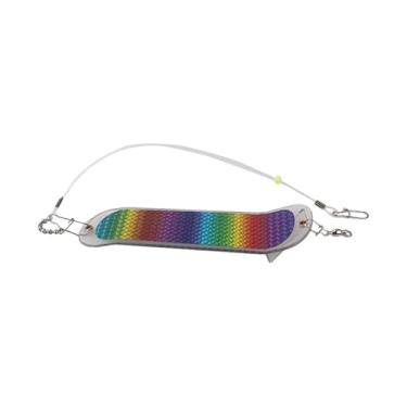 Imagem de rockible Isca piscante para pesca de salmão, isca portátil e versátil para atrair peixes, equipamento piscante para pesca de salmão, para entusiastas da, Style D