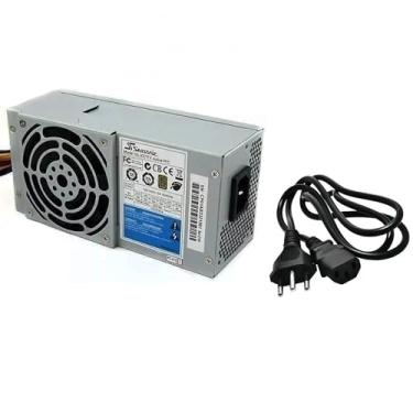Imagem de Fonte ATX 300W Real para PC Desktop + Cabo de Força Tripolar – Instalação Rápida e Garantia