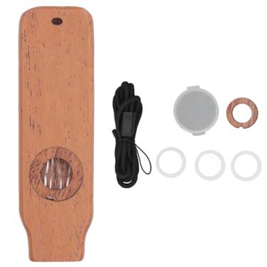 Imagem de Kazoos Flute Compacct Mogany Professional de mogno portátil Kazoo para crianças adultos iniciantes (Tipo 3)