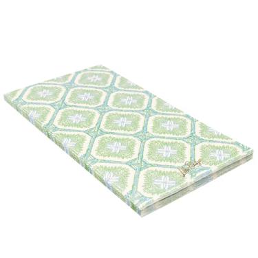 Imagem de Lilly Pulitzer Guardanapos de jantar de papel decorativos descartáveis, refil de porta-guardanapos com 40 guardanapos para festa (treliça de logotipo de bambu)