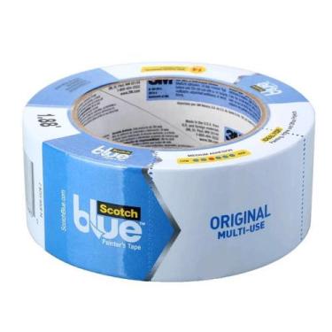 Imagem de Fita crepe scotch blue 48mm x 50m 2090 3m azul kit 5 peças
