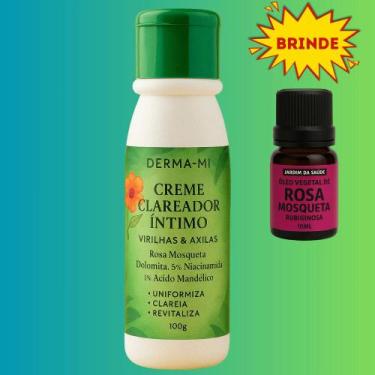 Imagem de Creme Clareador Virilha com Niacinamida e Àcido Mandélico  100g - derm