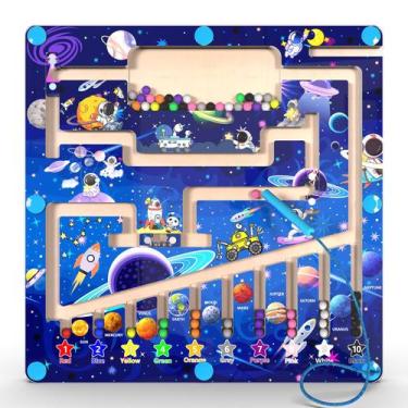 Imagem de Brinquedo Montessori Magnetic Color and Number Maze 3 anos ou mais - M