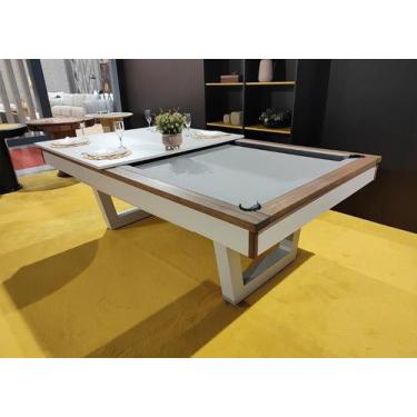 Imagem de Mesa de Sinuca/Bilhar com Tampo de Jantar - 1,92x1,04 - Nelson Bilhare