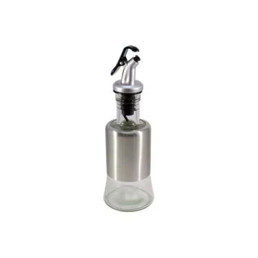 Imagem de Azeiteiro Vinagreiro Recipiente em Vidro e Inox com Bico Dosador - Uny